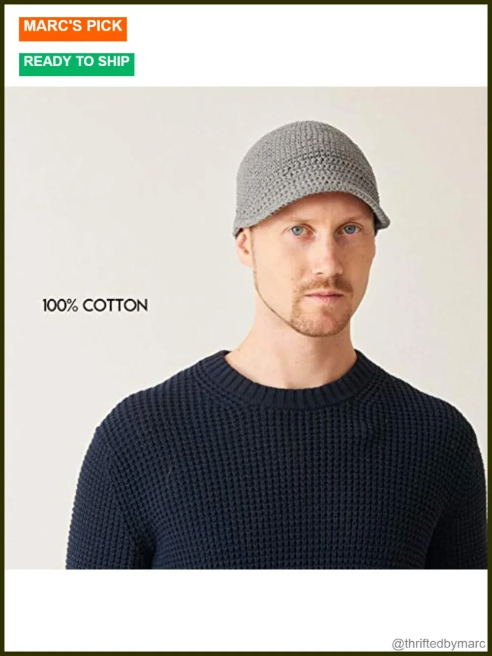 Mens Kufi Beanie Hat Billed Skull Cap Chemo Hat Sensitive Skin Cotton Peaked